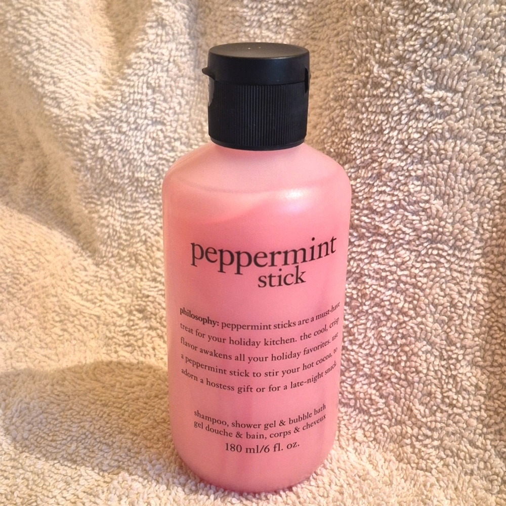 NEW Philosophy Peppermint Stick Shampoo Body Shower Gel 6 fl oz Sealed Unopened